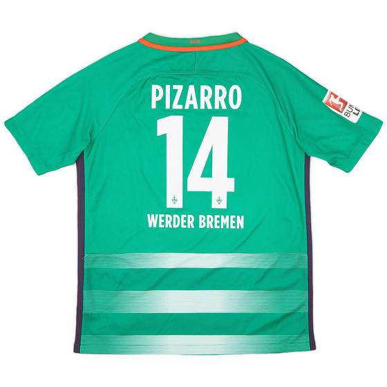 2016-17 Werder Bremen Home Shirt Pizarro #14 - 10/10 - (XL.Boys)
