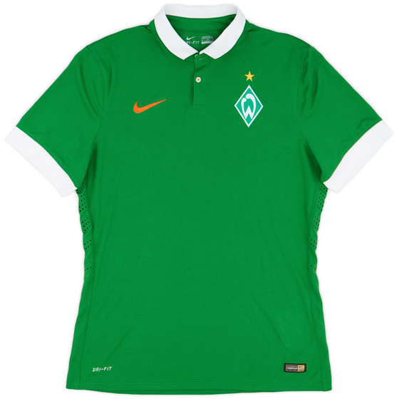 2014-15 Werder Bremen Player Issue Home Shirt - 9/10 - (XL)