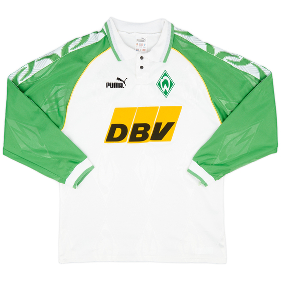 1995-96 Werder Bremen Home L/S Shirt - 9/10 - (S)