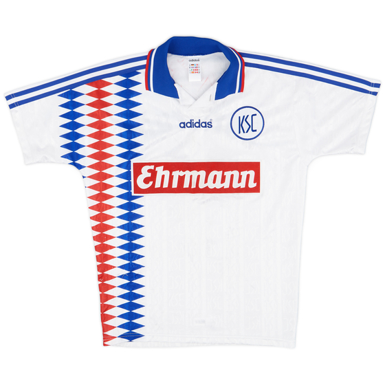 1995-96 Karlsruhe 'Signed' Home Shirt - 8/10 - (S)