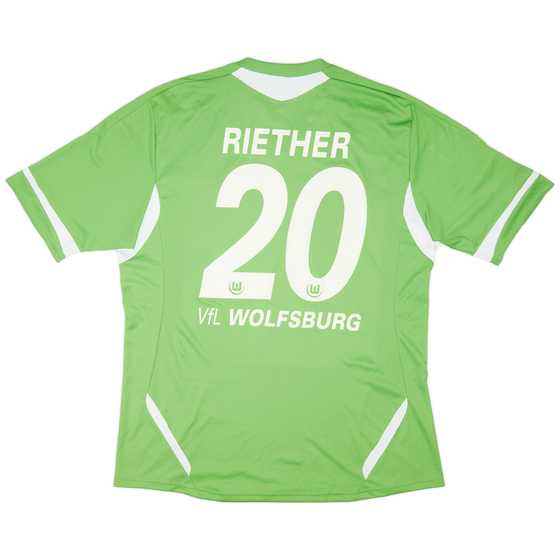 2011-12 Wolfsburg Home Shirt Riether #20 - 9/10 - (XL)