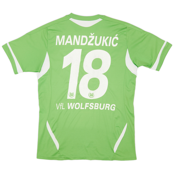 2011-12 Wolfsburg Home Shirt Mandžukić #18 - 6/10 - (XL.Boys)
