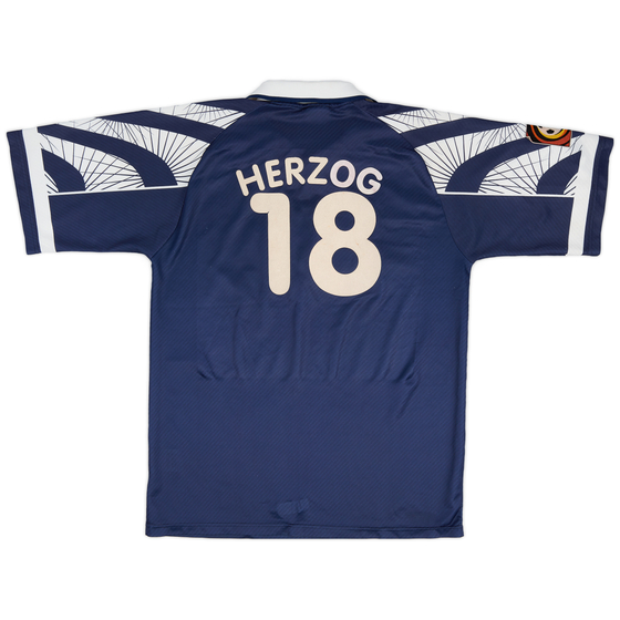 1996-97 Werder Bremen Away Shirt Herzog #18 - 8/10 - (M)