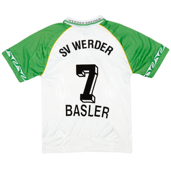 1995-96 Werder Bremen Home Shirt Basler #7 - 8/10 - (XS)