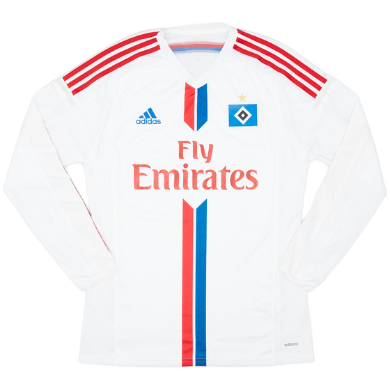 2014-15 Hamburg Player Issue Home L/S Shirt - 8/10 - (M/L)