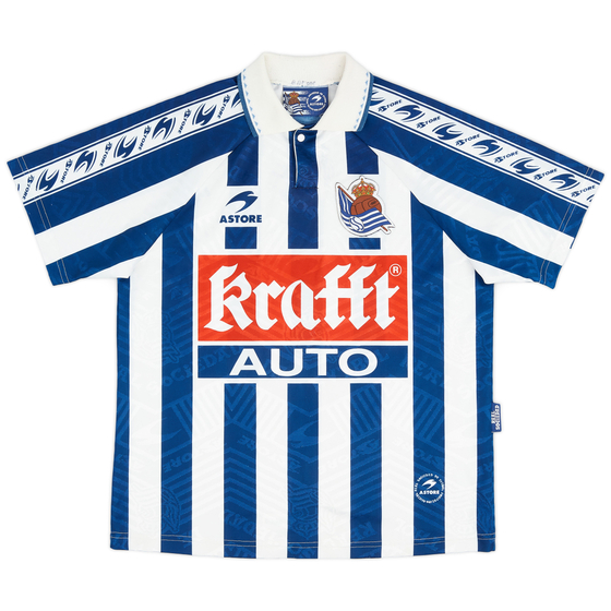 1996-98 Real Sociedad Home Shirt - 9/10 - (Y)