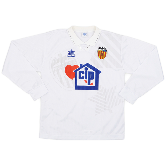 1994-95 Valencia Home L/S Shirt - 8/10 - (M)