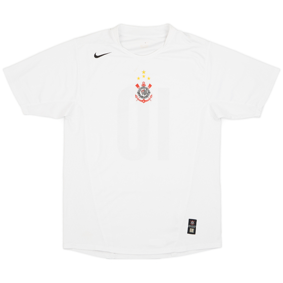 2004-05 Corinthians Home Shirt #10 (Tevez) - 8/10 - (L)