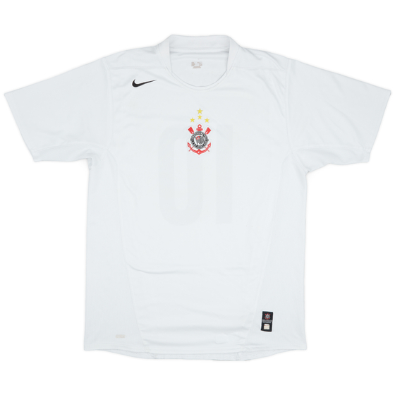 2004-05 Corinthians Home Shirt #10 (Tevez) - 8/10 - (L)