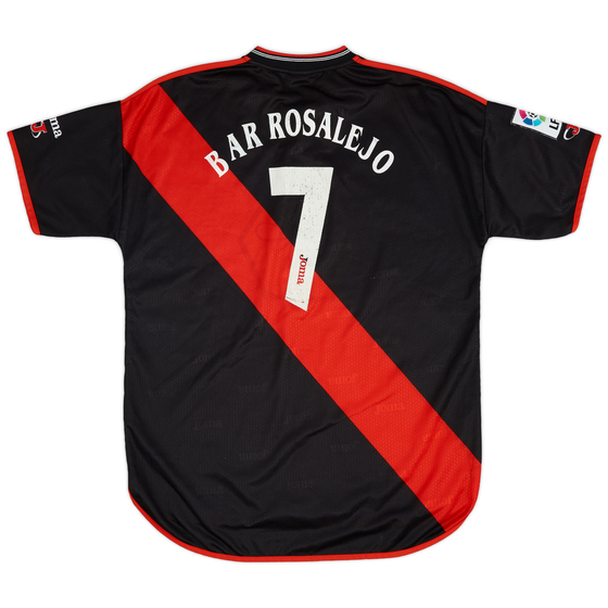 2000-01 Rayo Vallecano European Away Shirt Bar Rosalejo #7 - 7/10 - (XXL)