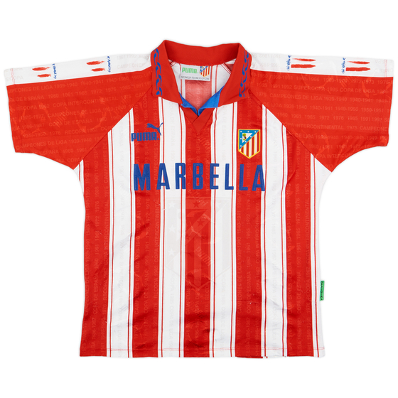 1995-96 Atletico Madrid Home Shirt - 8/10 - (S)