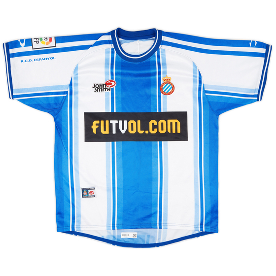 2001-02 Espanyol Home Shirt - 9/10 - (S)