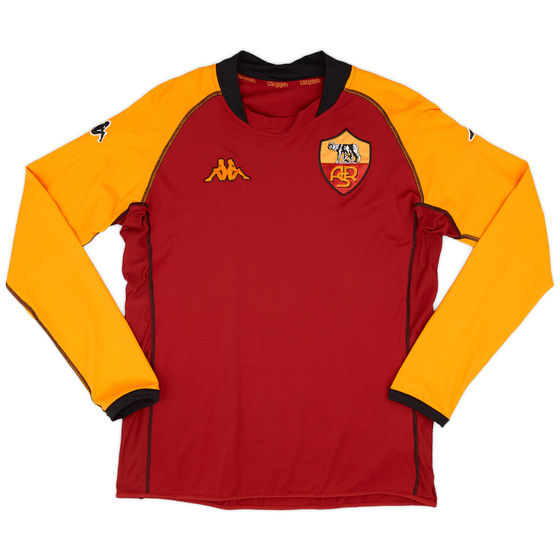 2002-03 Roma European Home L/S Shirt - 9/10 - (L)