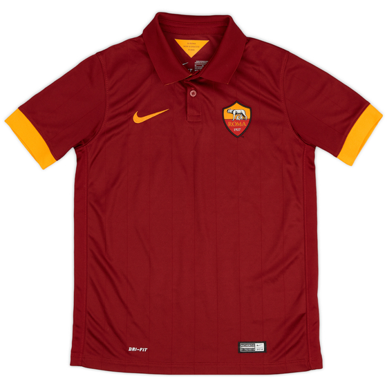 2014-15 Roma Home Shirt - 9/10 - (M.Boys)