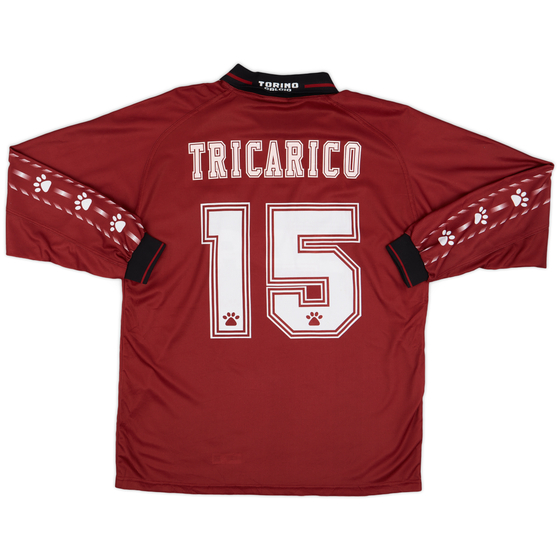1996-97 Torino Home L/S Shirt Tricarico #15 - 9/10 - (XL)