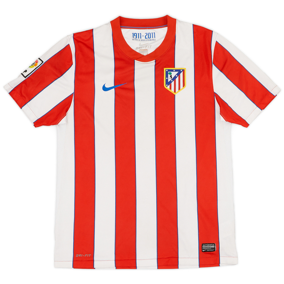 2011-12 Atletico Madrid Home Shirt - 8/10 - (M)