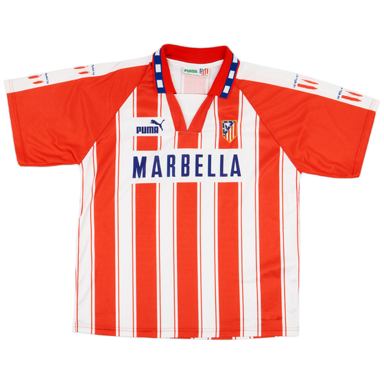 1994-95 Atletico Madrid Home Shirt - 9/10 - (L)