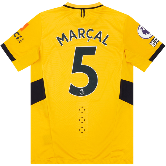 2021-22 Wolves Match Issue Home Shirt Marcal #5 (v Man Utd)