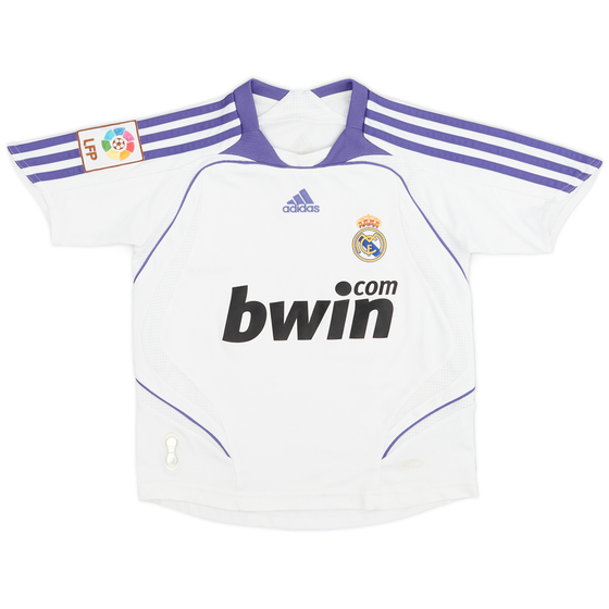 2007-08 Real Madrid Home Shirt - 8/10 - (S.Boys)