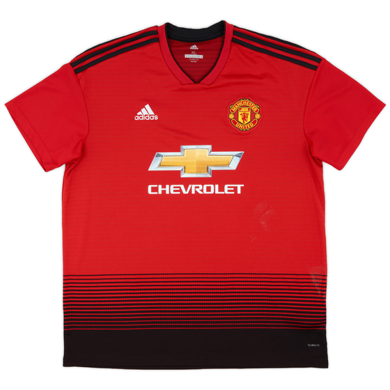 2018-19 Manchester United Home Shirt - 7/10 - (XL)