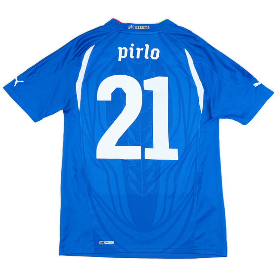 2010-12 Italy Home Shirt Pirlo #21 - 9/10 - (XS)