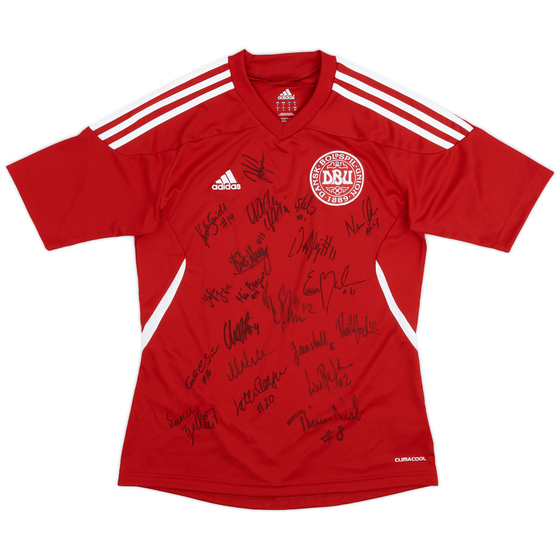2011-12 Denmark adidas Signed Training Shirt - 9/10 - (S)