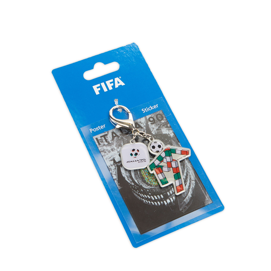 FIFA Classics Official Mascot Keychain & Poster Sticker Italia 90