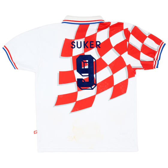 1998-01 Croatia Home Shirt Suker #9 - 3/10 - (XL)