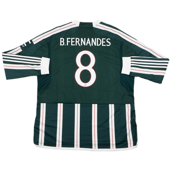 2023-24 Manchester United Away L/S Shirt B. Fernandes #18 (XXL)