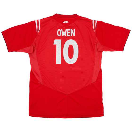 2004-06 England Away Shirt Owen #10 - 6/10 - (XL.Boys)