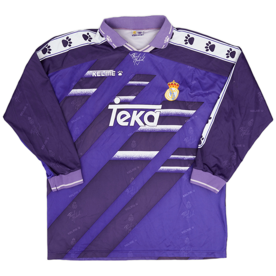 1994-96 Real Madrid Away L/S Shirt - 4/10 - (XL)