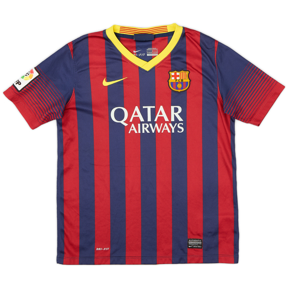 2013-14 Barcelona Home Shirt - 8/10 - (L.Boys)