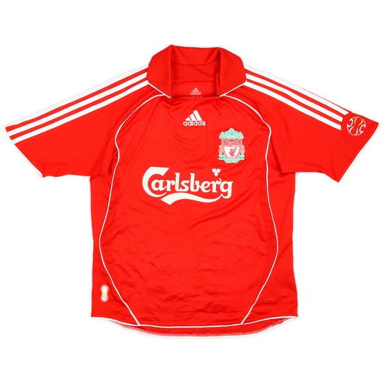2006-08 Liverpool Home Shirt - 8/10 - (L.Boys)