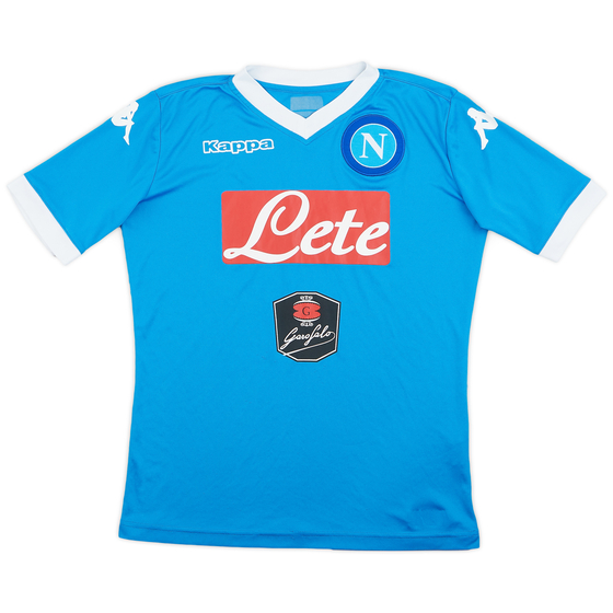 2015-16 Napoli Basic Home Shirt - 6/10 - (XL.Boys)