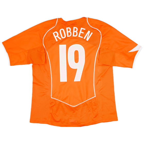 2004-06 Netherlands Home Shirt Robben #19 - 6/10 - (XL)