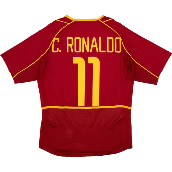 2002-04 Portugal Home Shirt C.Ronaldo #11 - 6/10 - (S)