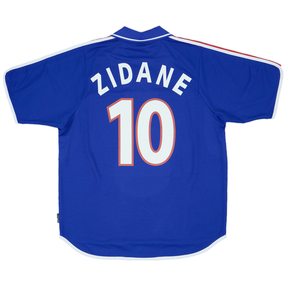 2000-02 France Home Shirt Zidane #10 - 4/10 - (XL)