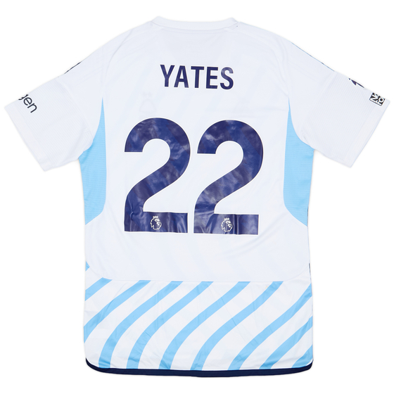 2023-24 Nottingham Forest Match Issue Home Shirt Yates #22