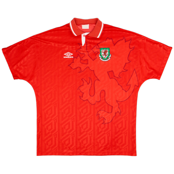 1992-94 Wales Home Shirt - 9/10 - (XXL)
