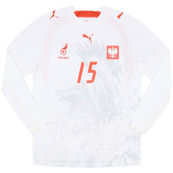 2006-08 Poland Player Issue Home L/S Shirt #15 - 9/10 - (L)