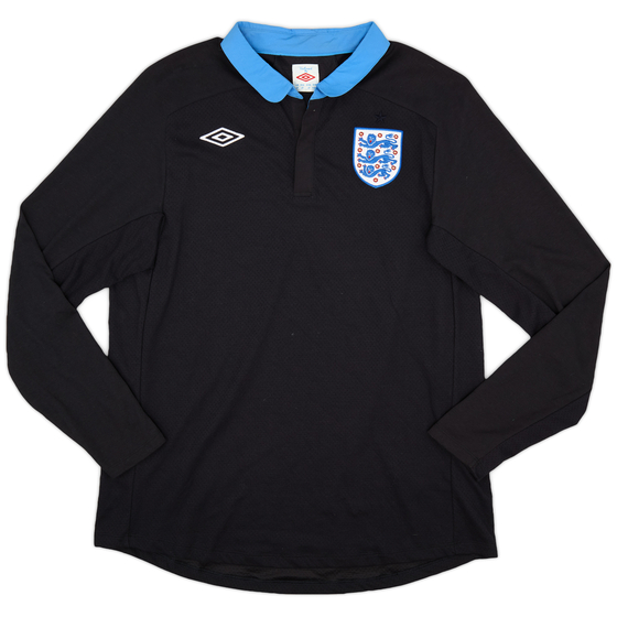 2011-12 England Away L/S Shirt - 9/10 - (XL)