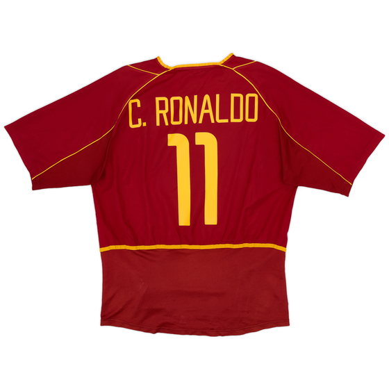 2002-04 Portugal Home Shirt C.Ronaldo #11 - 6/10 - (L)