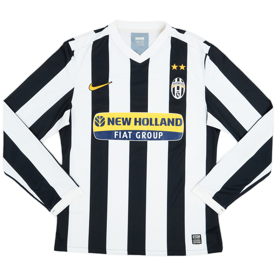 2009-10 Juventus Home L/S Shirt - 9/10 - (M)