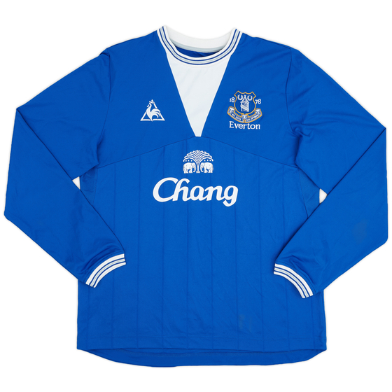 2009-10 Everton Home L/S Shirt - 9/10 - (L)