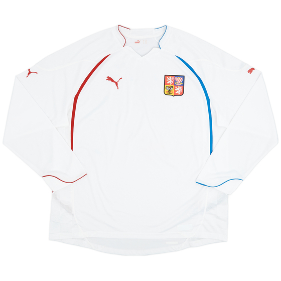 2010-11 Czech Republic Away L/S Shirt - 9/10 - (XXL)