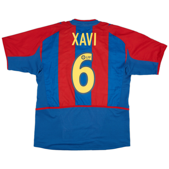 2002-03 Barcelona Home Shirt Xavi #6 (L)