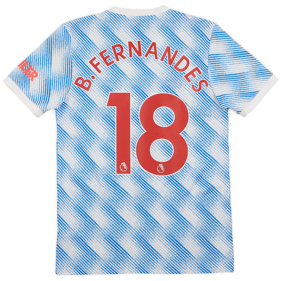 2021-22 Manchester United Away Shirt B.Fernandes #18 - 9/10 - (S)