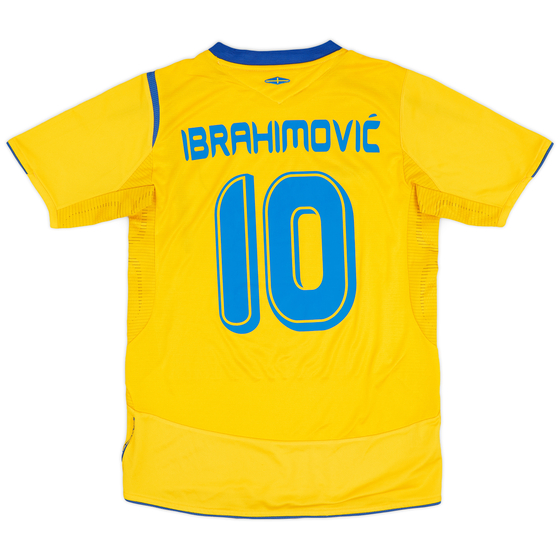 2005-06 Sweden Home Shirt Ibrahimović  #10 - 8/10 - (S)