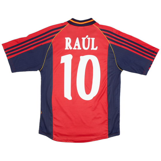 1998-99 Spain Home Shirt Raul #10 - 8/10 - (S)