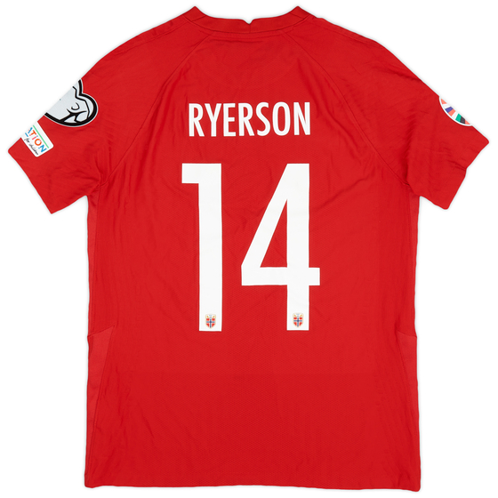 2022-23 Norway Match Issue European Championship Home Shirt Ryerson #14